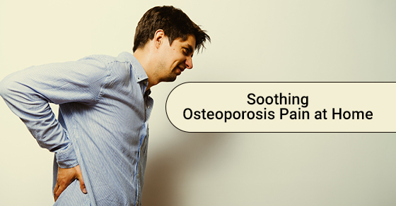Young Man Feeling Osteoporosis Pain at Home